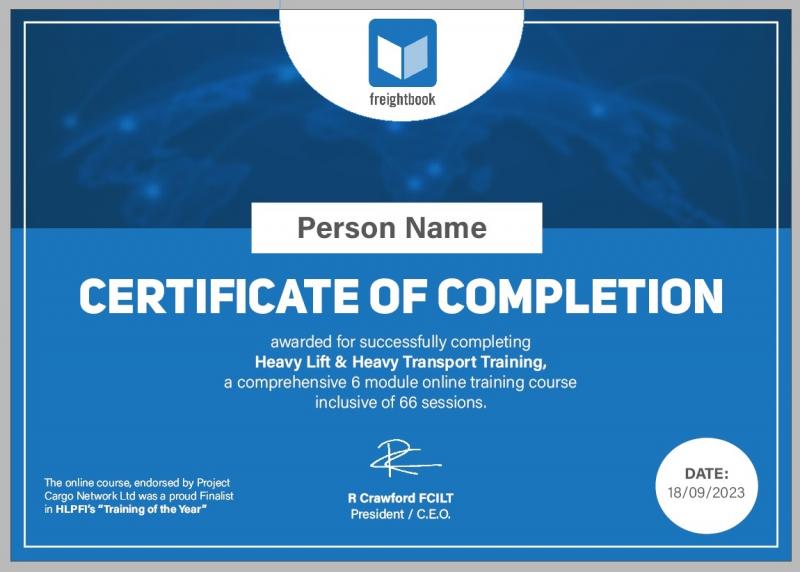 Heavy Transport Online Training Course